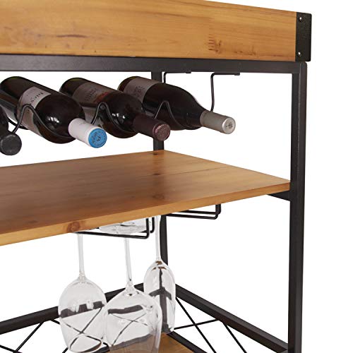 Elevens 3 Tier Rolling Utility Storage CartKitchen Serving Bar Cart