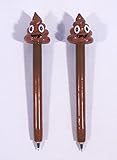 Shit Poop Emoji Writing Pens - Set of 2
