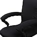 Loghot 2 Set Large Chair Armrests Pillow with Foam Cover Soft Armrest Cushion Pad for Home or Office Chair (Black)