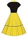 GownTown Women Splicing Swing Dress Party Picnic Cocktail Dress