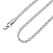 KissYan 2MM-5MM Twist Rope Chain Stainless Steel Necklace For Men Women, 16-36 Inches