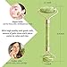 LPVLUX Anti Aging Jade Roller for Face Massage, 100% Natural Facial Massager with Double Rollers to Rejuvenate Skin