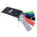 Victorem Mini Loop Resistance Bands - Exercise, Physical Fitness, Home Workout Training Set – Exercise, Fitness (Cool Gray, Bright Red, Dark Black, Royal Blue, Action Green)