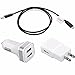 ReadyPlug USB Type-C Charging Multi-Pack for Motorola Moto Z Force Droid Cable, Wall Charger, Car Charger