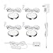LUNSY LED Under Cabinet Lighting Puck Lights(3000K-6000K), Max 9W,460 Lumens,for Bedroom,Closet,Display Lighting (Set of 4)