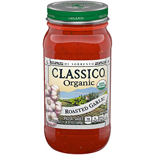 Classico Organic Di Sorrento Roasted Garlic Pasta Sauce, 24 oz Jar