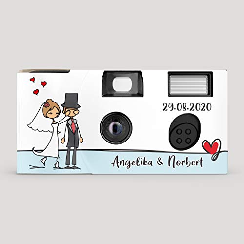 Hochzeitskamera Einwegkamera Couple - Surprise mit Personalisierung, ISO 400, 27 Aufnahmen, Blitz – Bild 3