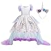 JiaDuo Girls Unicorn Dress Party Costume, Rainbow Tutu Train & Unicorn Headband 8-9 Years