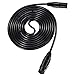 Moukey XLR Cables 10ft XLR 10 Feet Microphone Male to Female Mic Cables Cord, Black 6-Pack