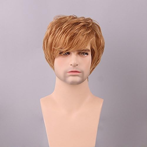 Beauty Hair Accessories Dark Ash Blonde Men Short Human Hair