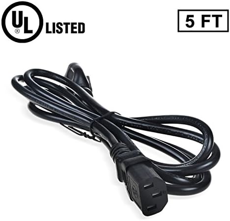 AT LCC 5ft/1.5m UL Listed AC IN Power Cord Cable Outlet Socket Plug Lead for ELMO HV-500XG EV-6000 HV-5100XG Visual Presenter Digital Document Camera CCD
