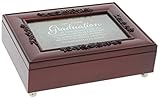 Cottage Garden Rosewood Music Box with Poem Insert