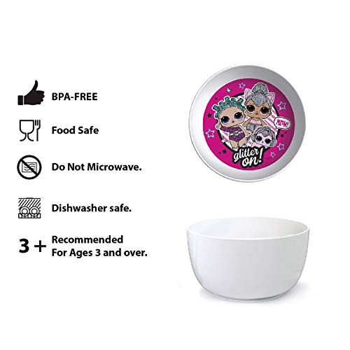 Zak Designs LOL Dinnerware Set Includes Plate, Bowl, Tumbler and
