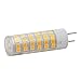 Gy6.35 LED bulb 6W 120V, 55W equivalent halogen bulb, warm white 3000K dimmable, used for cabinet light bulbs, crystal lamp, chandelier, wall lamp, table lamp lighting (pack of 5)