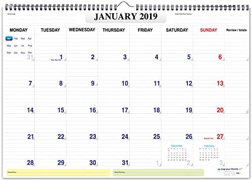 mapyourmonth Planner Organizer Diary Wall Calendar 2019
