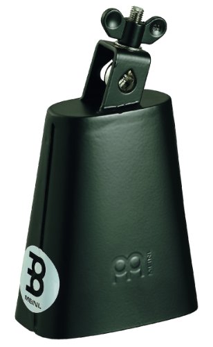 Meinl Percussion SL525-BK Black Powder Coated Steel Cowbell, 5 1/4-Inch