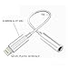 (2 Pack) Lampari Lighting to 3.5mm Headphone Jack aux Cable Adapter Compatible with iPhone 7/7 Plus (iOS 10.2,10.3)-White