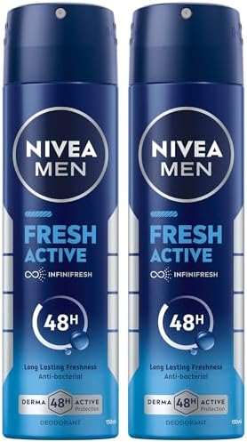NIVEA MEN Antibacterial Deodorant Spray for Men, Fresh Active, 48H - Main Image