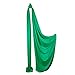Firetoys Professional Aerial Silks Fabric/Tissues, Medium Stretch Silk WLL 282lbs (128kg) (Green, 52' (16m))