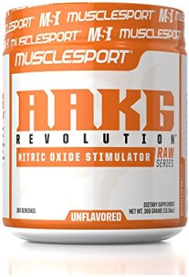 Musclesport Arginine AKG RAW//Unflavored, Nitric Oxide, Blood Circulation, Cardiovascular Support, Muscle Mass &amp; Pumps, Stimulates Growth Hormone, Fat Loss, Energy Production, Immune System Support*