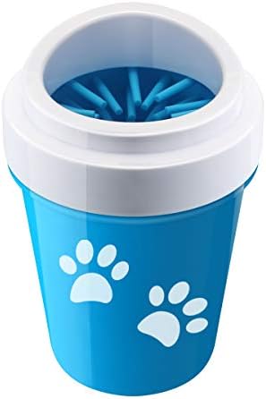 Lmlly Portable Dog Paw Cleaner, Outdoor Pet Feet Washer with Silicone Soft Bristles, Perfect 100% BPA Free Dog Accessories