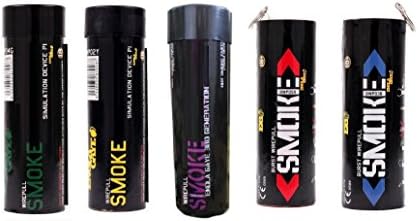 Photo Smoke Effect (5-Pack, 3 Regular and 2 Twin-Vented Burst) (Rainbow - Assorted Colors)