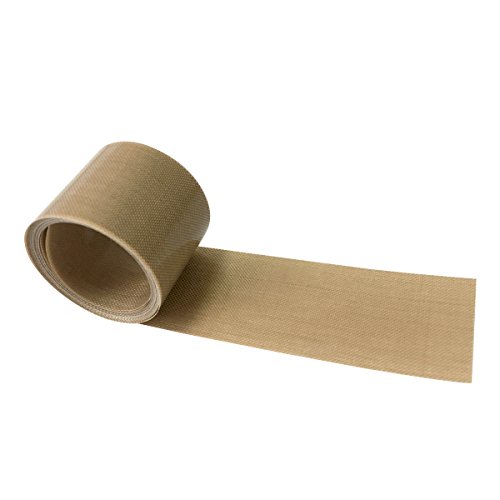Bluedrop Impulse Sealer Spare Parts Non Stick PTFE Tape Pre Cut PTFE Strips Impulse Sealer Replacement No Adhesive 1-1/4"WX78"L