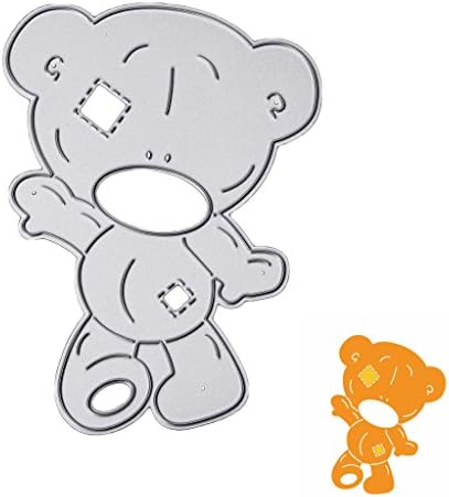 SCASTOE Cute Bear Metal Cutting Dies Stencil DIY for Scrapbooking Album Photo Card Craft