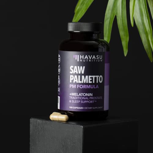 Saw Palmetto with Melatonin for Sleep & Prostate Supplement Saw