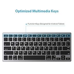 OMOTON Ultra-Slim Bluetooth Keyboard Compatible