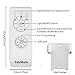 YukiHalu Small Size Universal Ceiling Fan Remote Control kit, ETL&FCC Listed, Beep ON/Off Setting, Wireless Remote Controls with Timing