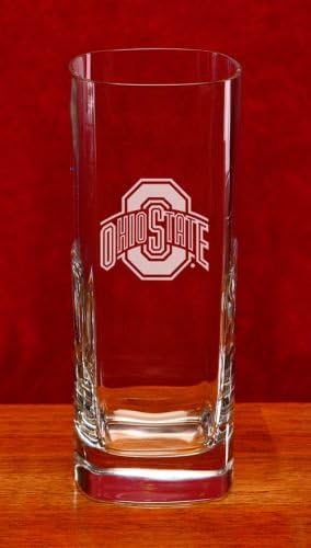 Ohio State Buckeyes Deep Etched Martini Glass B55-5B