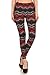 Leggings Depot High Waisted Valentine & Hearts Print Leggings for Women-Full Length-R646, Crimson Tide, Plus Size
