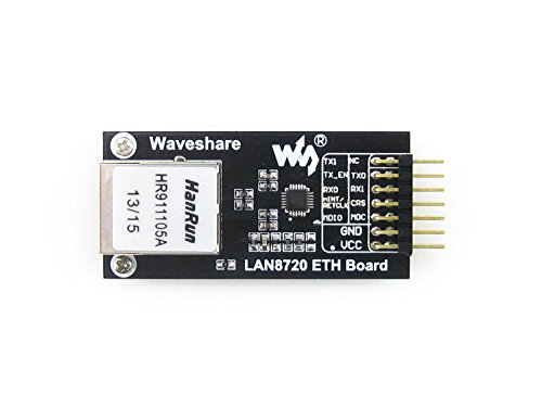 Waveshare High performance LAN8720 Ethernet Board 10/100 Ethernet Physical Layer Transceiver (PHY) Module Kit Embedded Web 3.3V Server