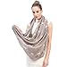Lina & Lily Unicorns Print Women's Girls Infinity Scarf Lightweight (Grey)