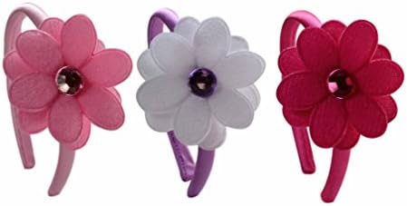 Set of 3-15 Inch and 18 Inch Doll Flower Headbands Gift Box Set