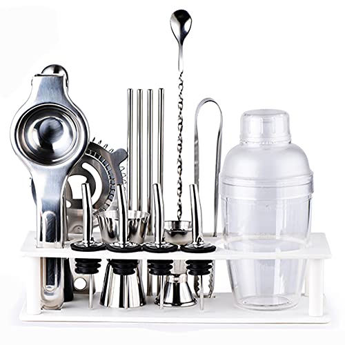 Cocktail Set,17-Teilig, Cocktail-Shaker-Set, Bartending-Kit Edelstahl-Cocktailbar-Werkzeuge, Perfect Home Bartending-Kit…