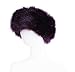 Faux Fur Headband with Elastic for Women's Winter Earwarmer Earmuff (one size,Purple)