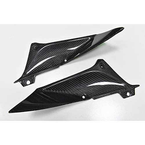 Wotefusi Motorcycle Fairing Tank Side Cover Trim Panels Carbon Fiber for Yamaha R1 2002 2003 - Thumbnail 2