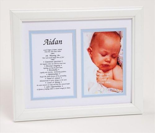 Townsend FN04Oliver Personalized First Name Baby Boy &amp; Meaning Print - Framed44; Name - Oliver
