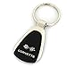 Corvette C3 Black Tear Drop Metal Key Ring