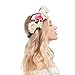 Valdler Champagne Rose Flower Crown for Festival Wedding Party (1 pcs)
