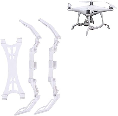 Universal 3cm Heightened Landing Gear Stabilizers Landing Skid + Gimbal Camera Guard Protection Board for DJI Phantom 4PRO/ 4PRO+Drones White