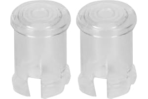 HYUDUO 100Pcs Nylon Led Holder Flat Head Light Emitting Diodes Transparent Lamp Bulb Cap Protective Cover 5mm