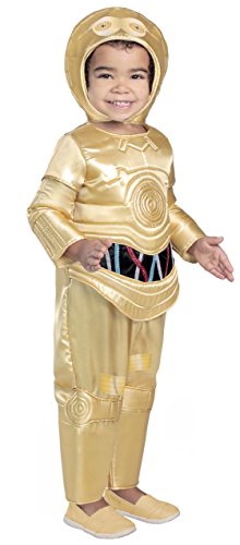 Princess Paradise Classic Star Wars Premium Toddler C-3Po Costume, Gold, 2T