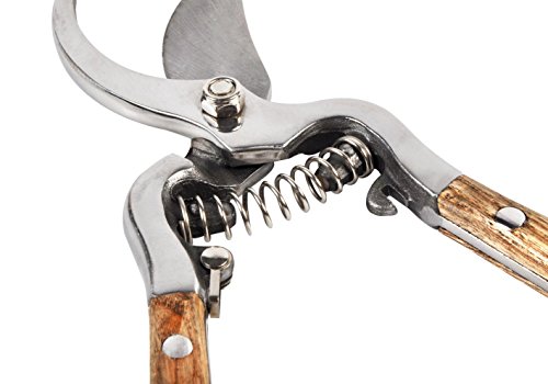 Gardtech 8" Stainless Steel Bypass Shear Pruning Shears Garden Scissors - Thumbnail 3