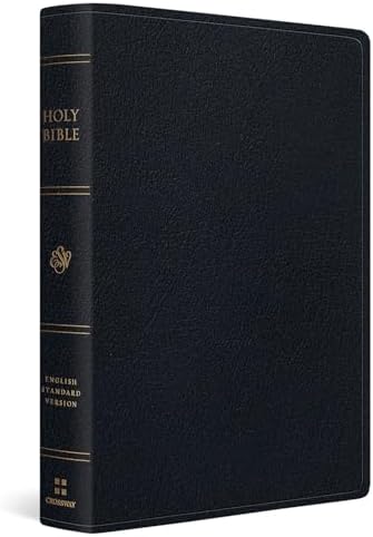 ESV Giant Print Thinline Bible, Red Letter (Genuine Leather, Black