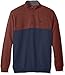IZOD Men's Big and Tall Saltwater Colorblock Button Mock Shirt