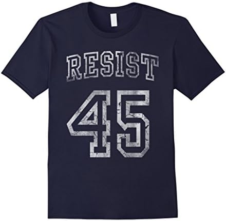 Men's Resist 45 Trump Protest Shirt XL Navy