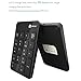 iClever IC-KP02 2.4G Wireless Ultra Slim Numeric Keypad with Li-ion Battery Built In, Black